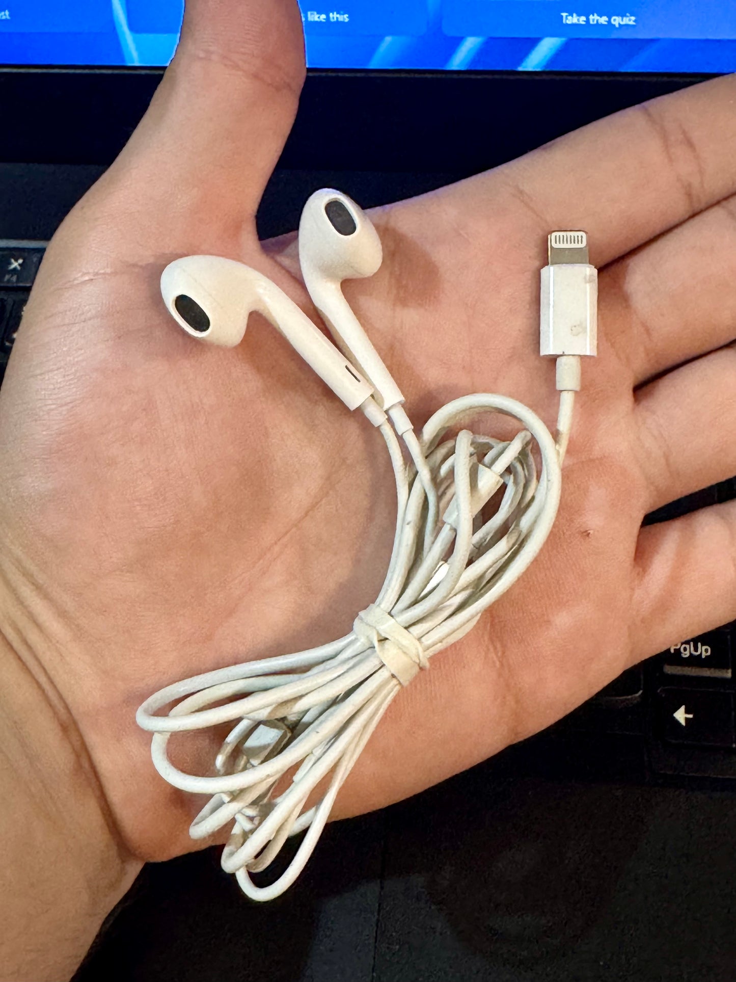 Apple Wired Handsfree with Lightning Connector | 100% Original Loose Packaging | Clear Mic & High-Quality Sound | Condition 9/10