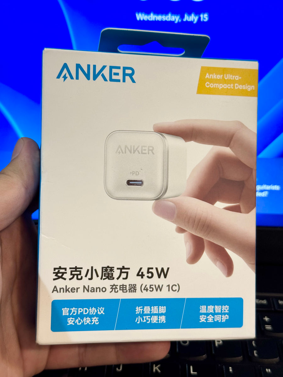 Anker Nano GaN Charger 45W Aurora White - A2692 - 3 Month’s Warranty