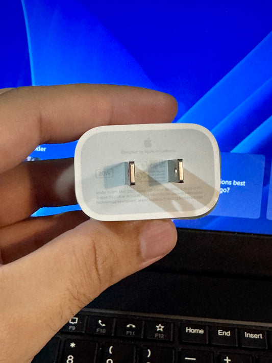 Apple 20W USB-C Power Adapter (2 Pin) – 100% Original | 3-Month Warranty