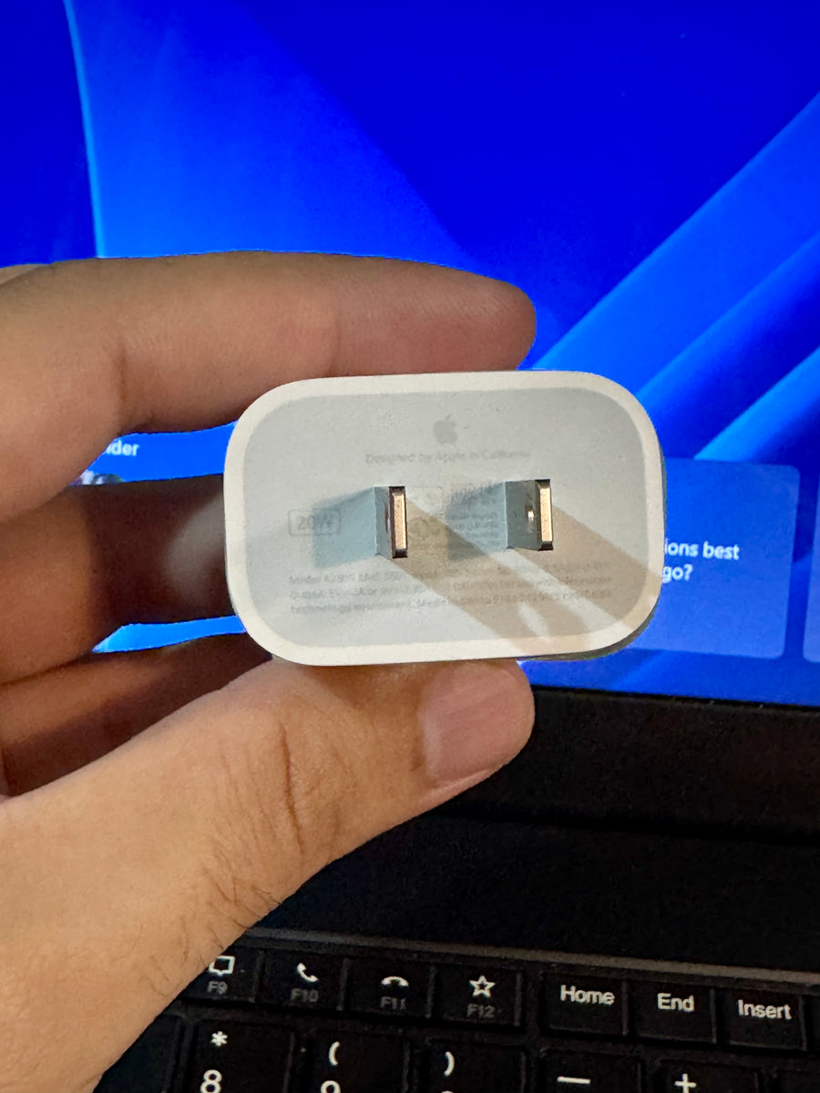 Apple 20W USB-C Power Adapter (2 Pin) – 100% Original | 3-Month Warranty