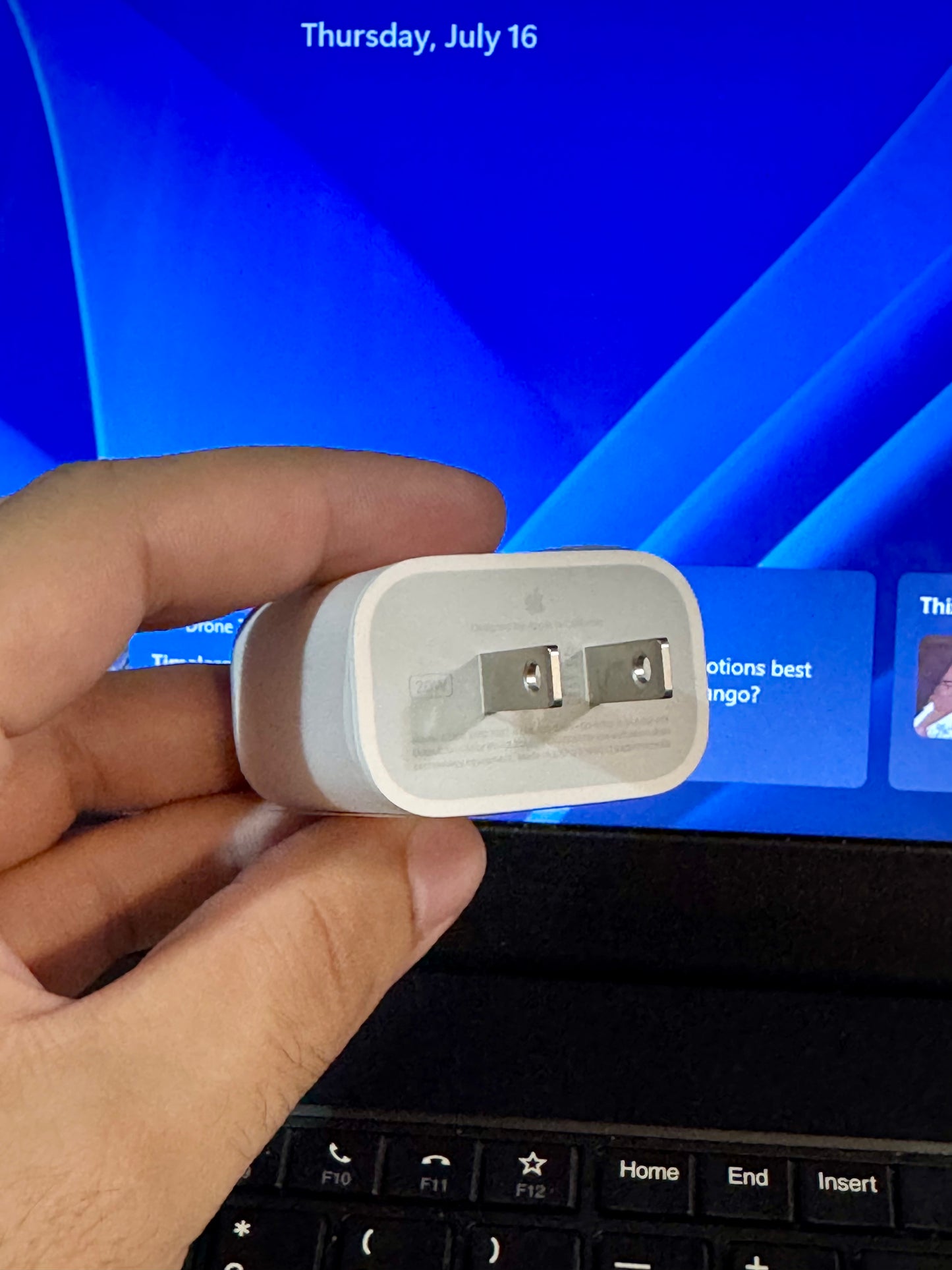 Apple 20W USB-C Power Adapter (2 Pin) – 100% Original | 3-Month Warranty