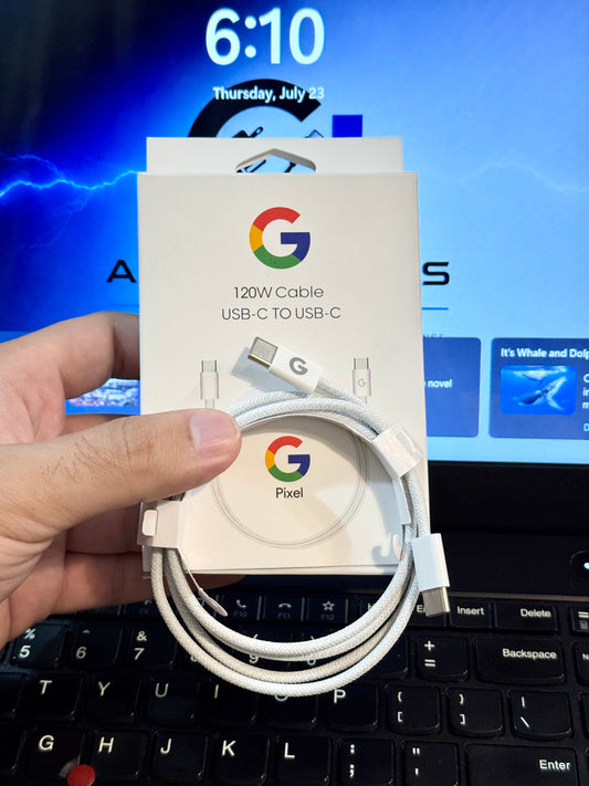 Google Pixel 120W USB-C to USB-C Fast Charging Cable | Type-C PD Data & Charging Cable
