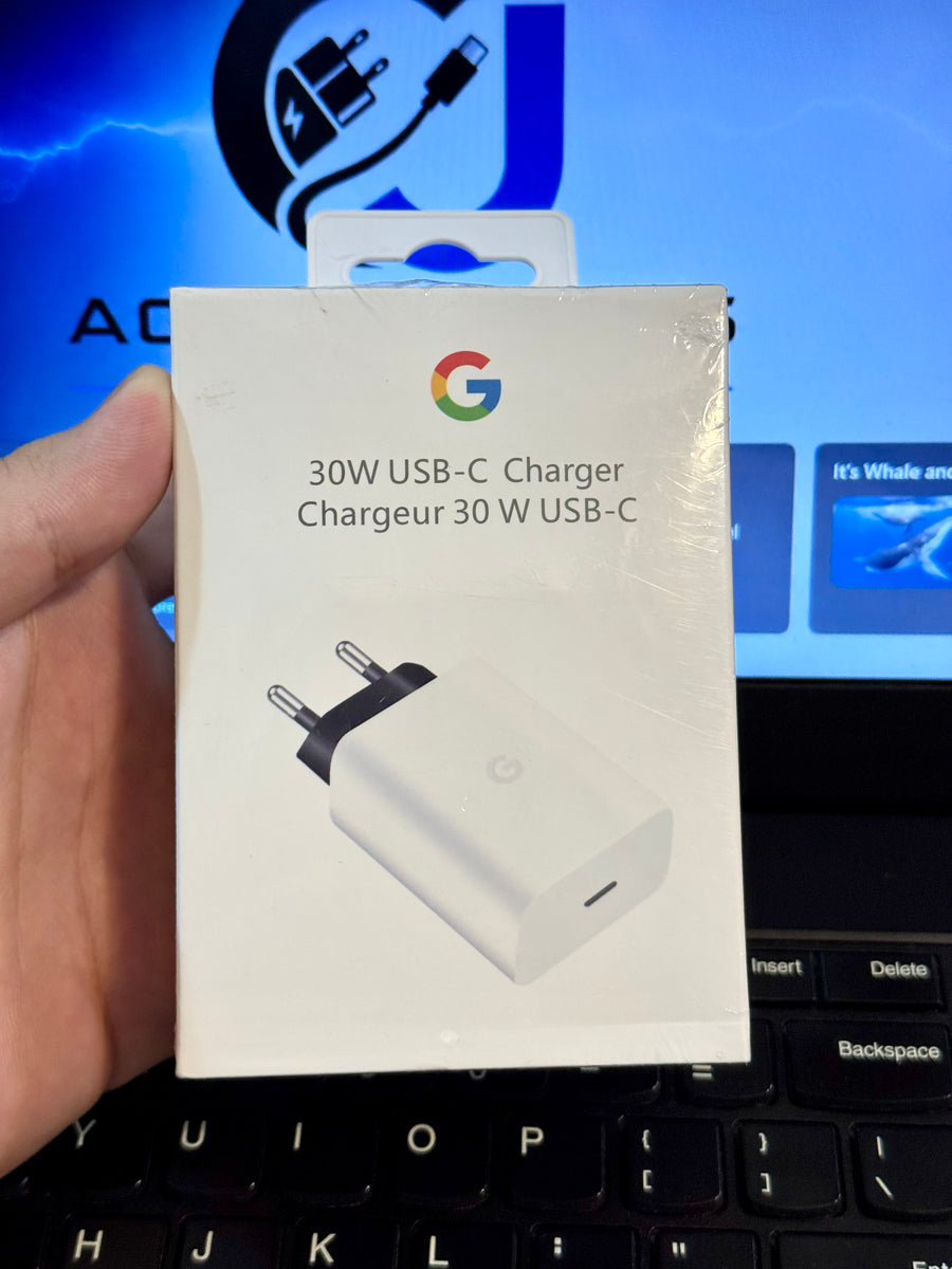 Google Pixel 30W USB-C Fast Charger | Type-C PD Wall Charger for Google Pixel Devices