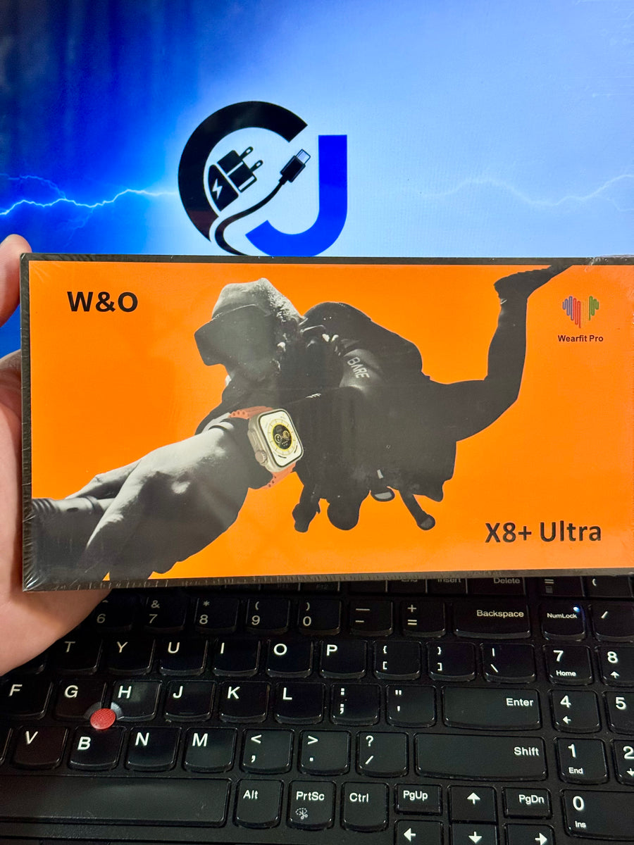 X8 Plus Ultra Smart Watch Series 8 NFC 2.08-Inch Always-On Display & Wireless Charging 49mm with WearFit Pro App – Orange