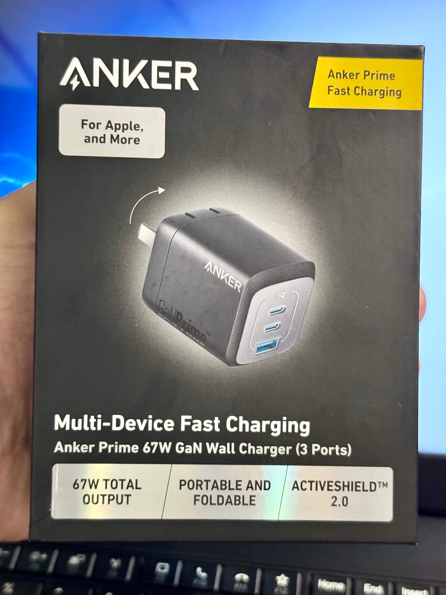 Anker Prime 67W GaN Wall Charger (3 Ports) - 3 Months Warranty