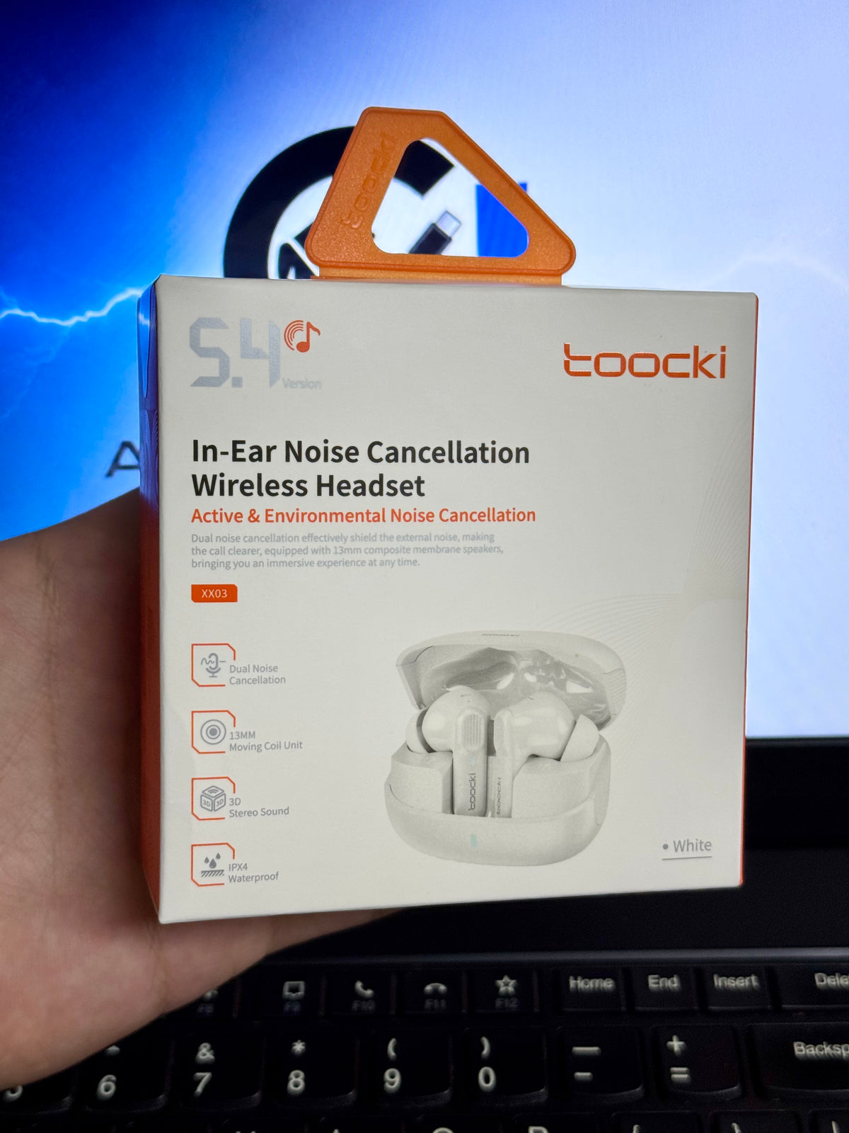 Toocki XX03 In-Ear Wireless Earbuds – ANC + ENC, IPX4, Bluetooth 5.4, Type-C