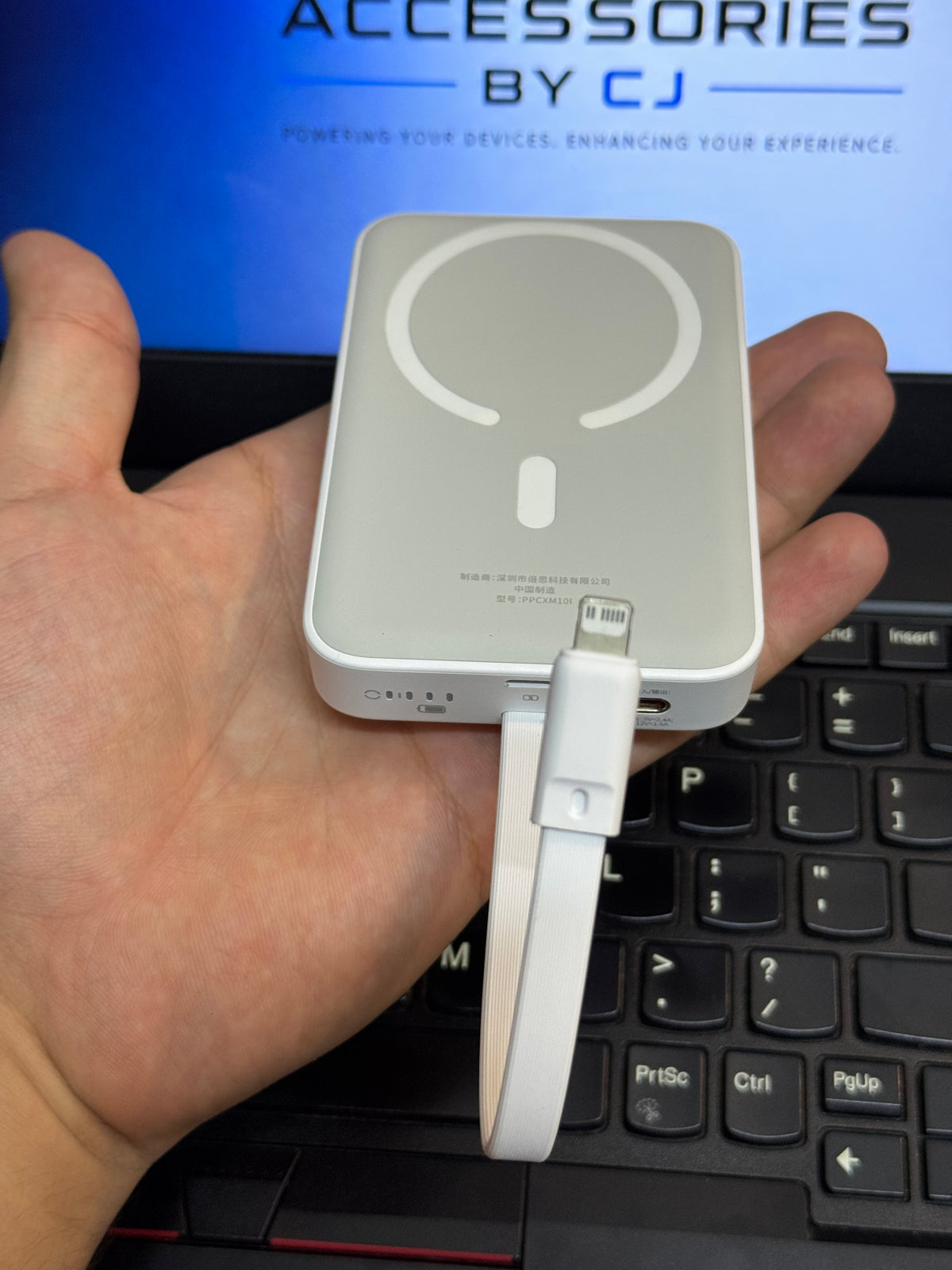 Baseus Magnetic Mini Power Bank 10000mAh 20W with Built-in Lighting Cable | 100% Original