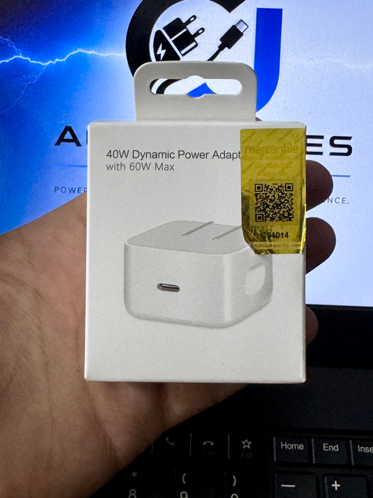 Apple 40W Dynamic Power Adapter with 60W Max | CN 2-Pin Plug | NFC Check