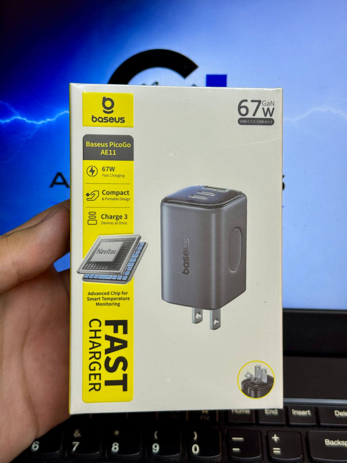 Baseus PicoGo AE11 67W Fast Charger 2C+U US
