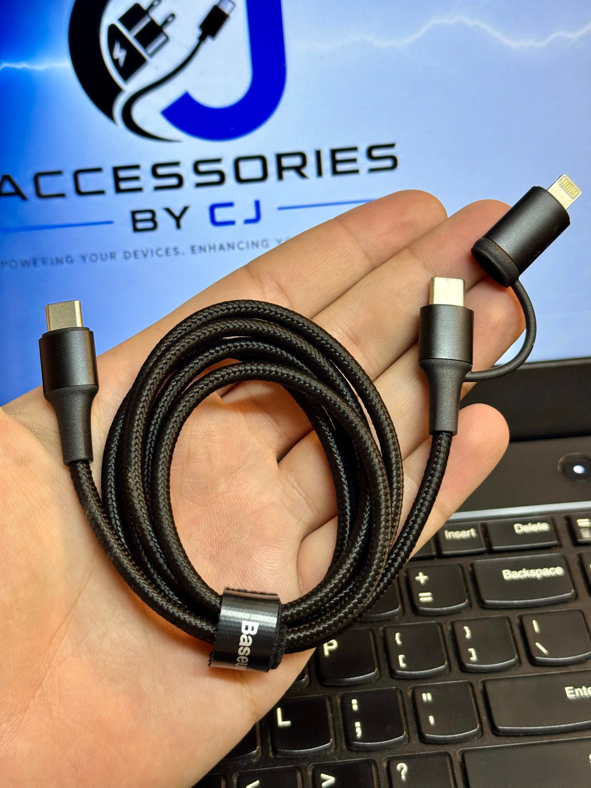 Baseus Twins USB-C to USB-C + Lightning 2-in-1 Fast Charging Cable 60W