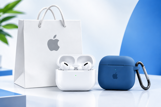 Apple AirPods Pro 2 (ANC) Combo with Silicone Protective Case and Apple Shopping Bag